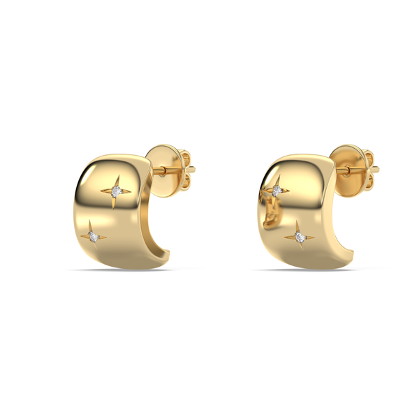 Star Hoop Earring