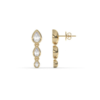 Teardrop Dangle Studs