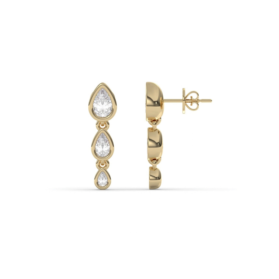 Teardrop Dangle Studs
