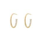 Claudia Iced Hoop Studs