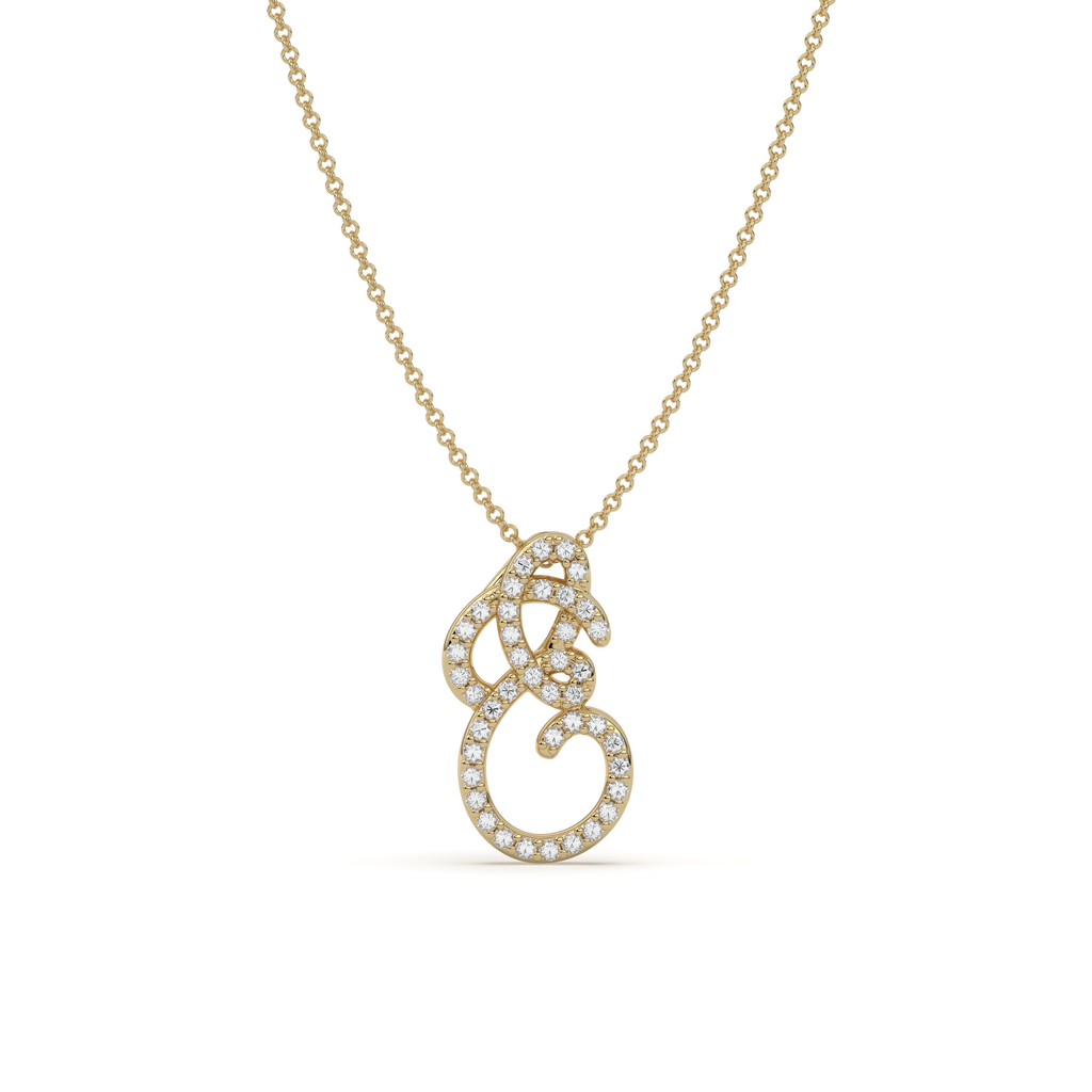 Pavè Initial Necklace