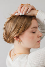 Teardrop Dangle Studs