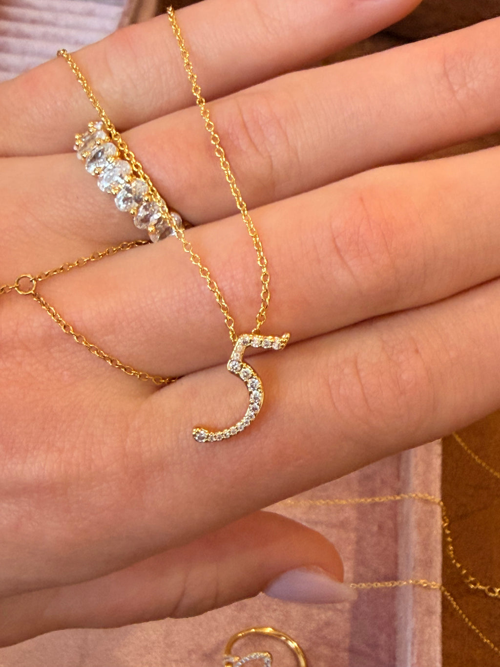 Pavè Numeral Necklace