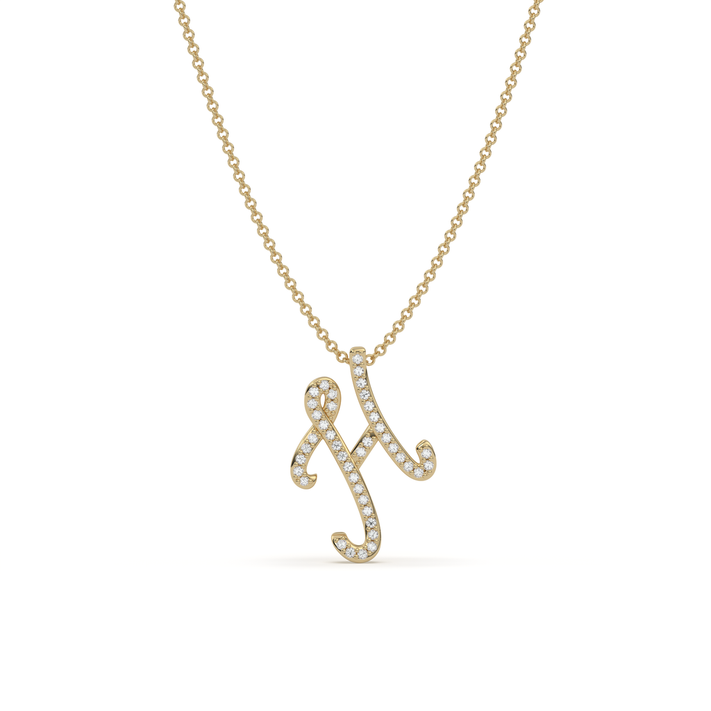 Pavè Initial Necklace