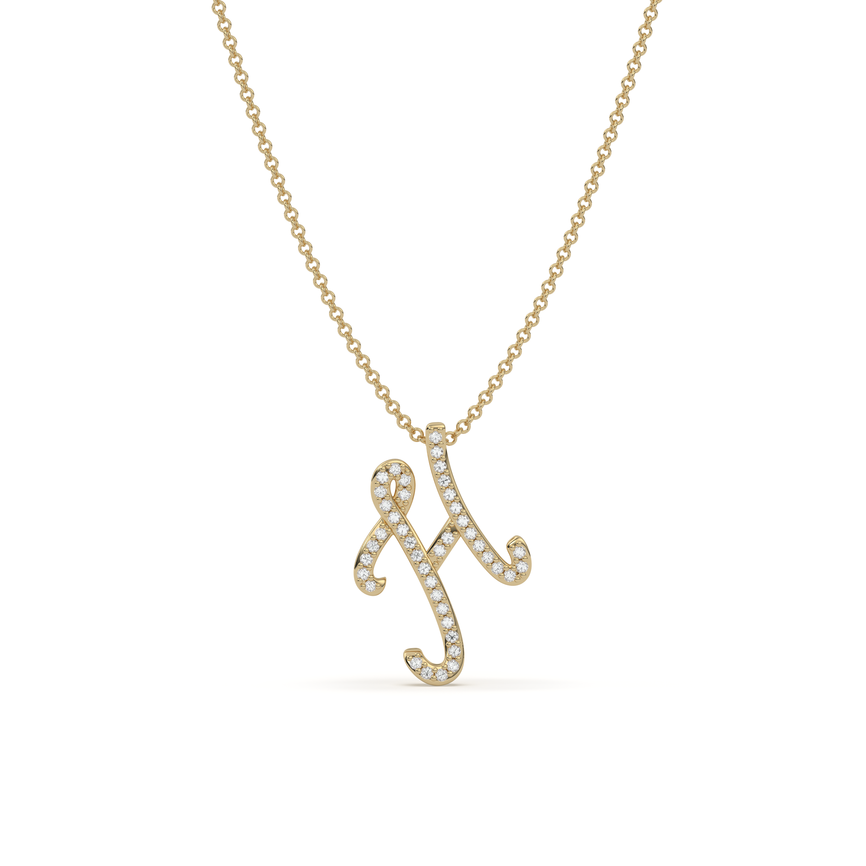 Pavè Initial Necklace
