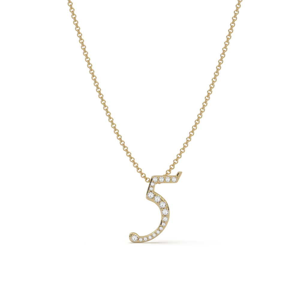 Pavè Numeral Necklace