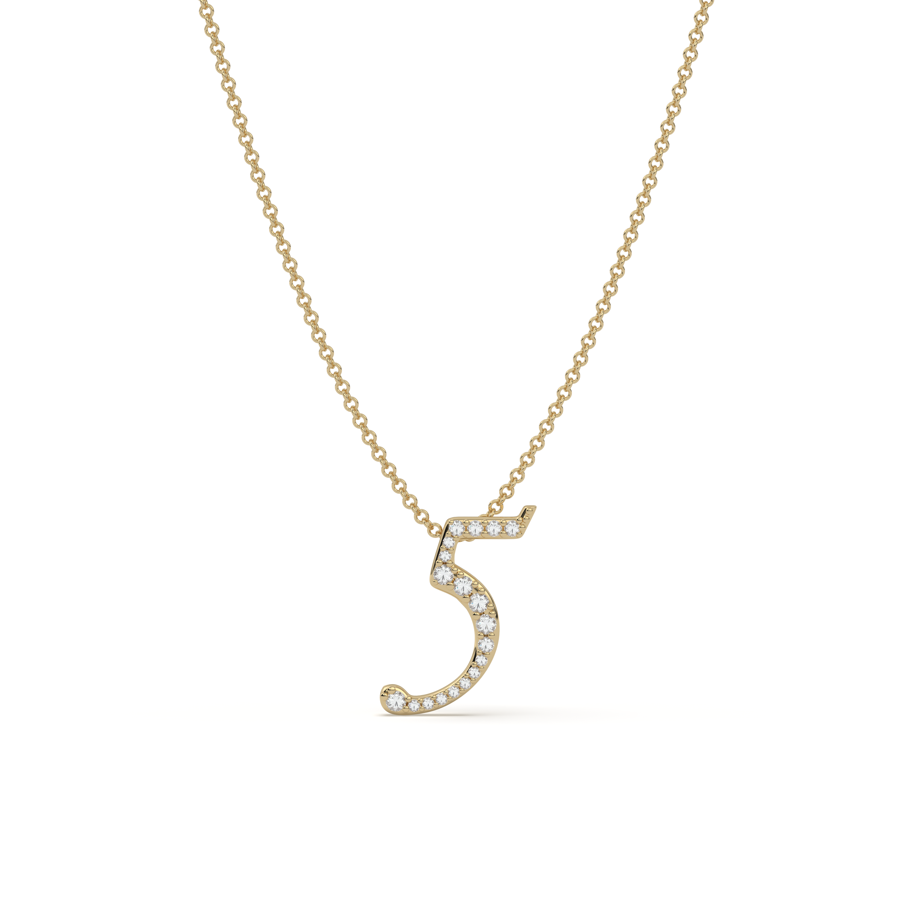 Pavè Numeral Necklace