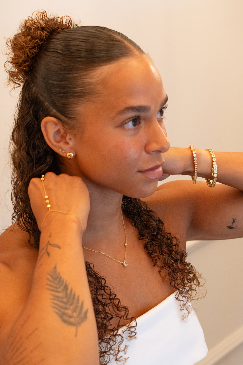 Star Hoop Earring