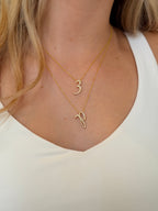 Pavè Initial Necklace