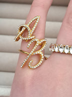 Iced Initial Ring