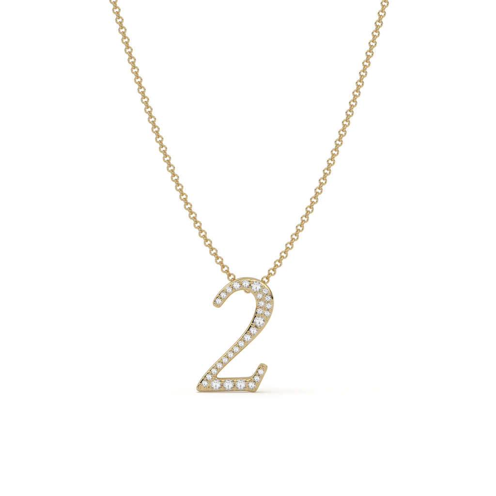 Pavè Numeral Necklace