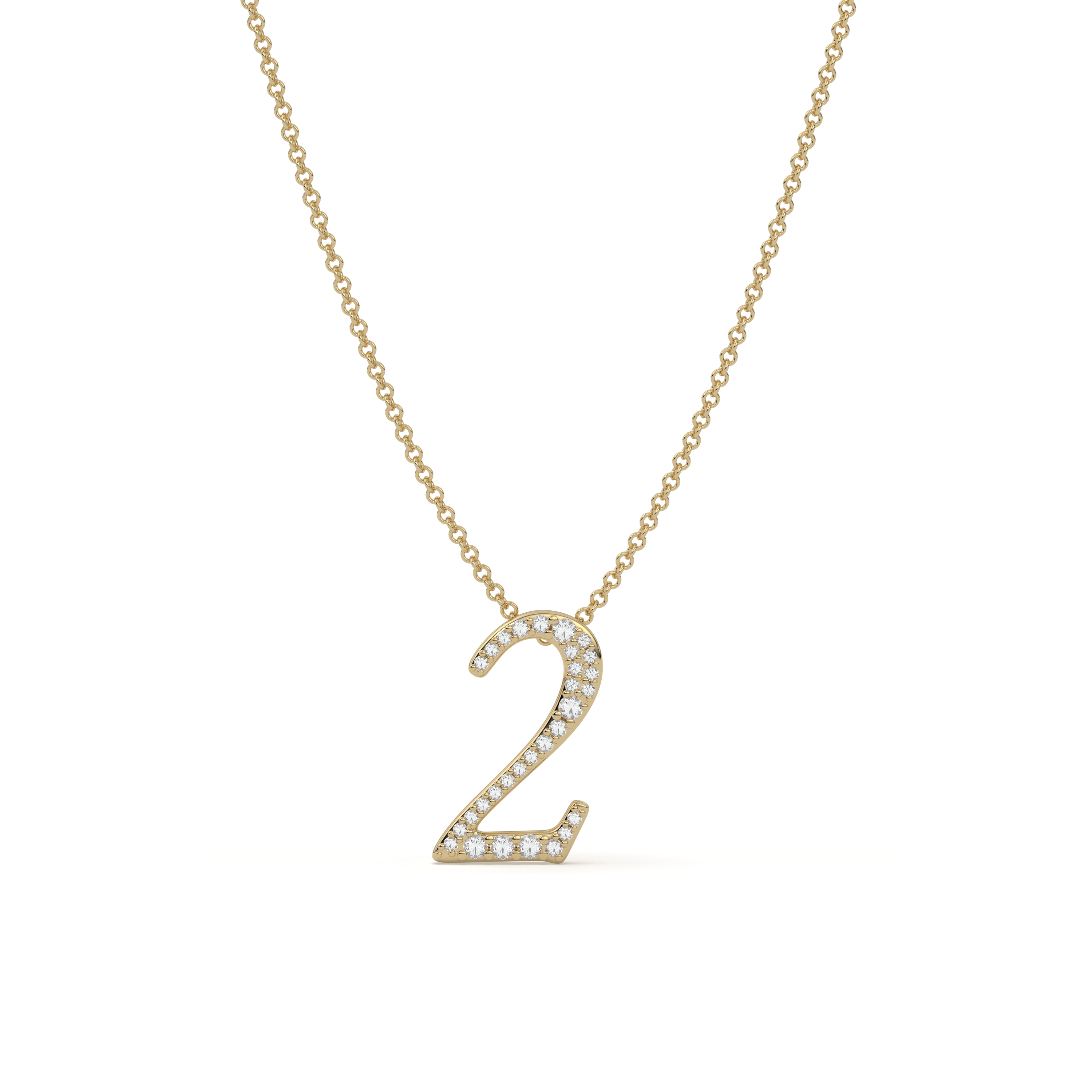 Pavè Numeral Necklace