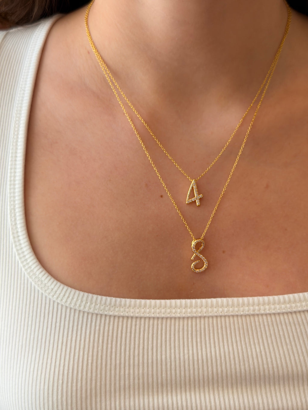 Pavè Numeral Necklace