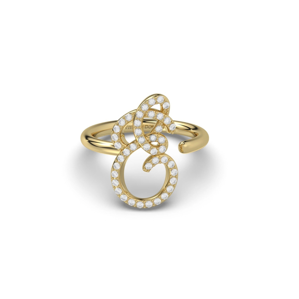 Pavè Initial Ring