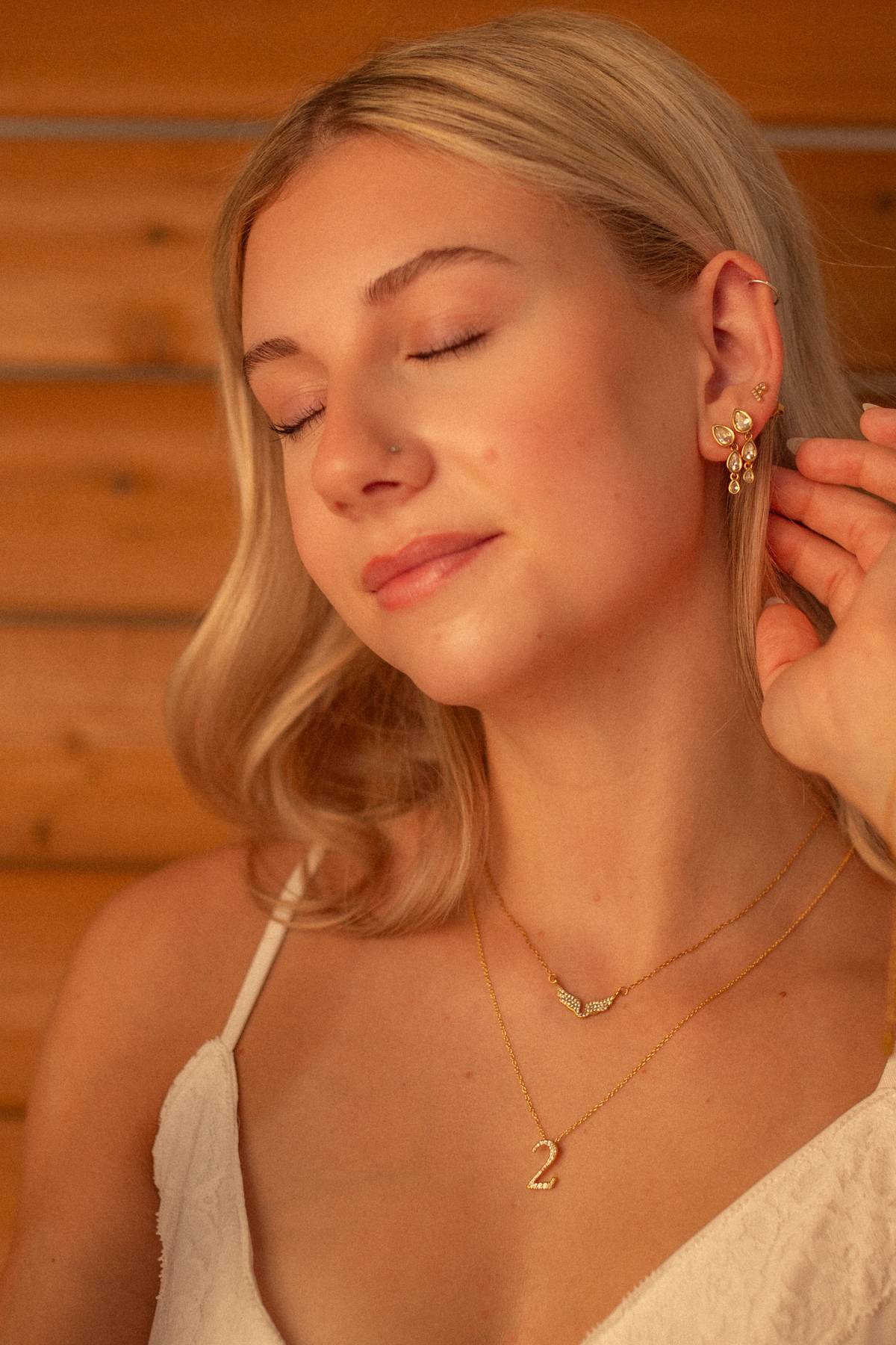 Heirloom Pavé Numeral Necklace