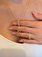 Pavè Initial Necklace