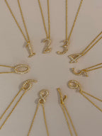 Pavè Numeral Necklace