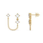Chain Dangle Stud - Single