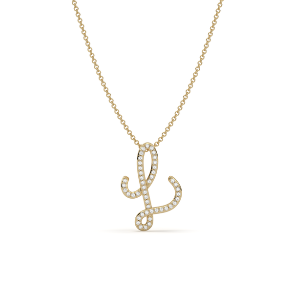 Pavè Initial Necklace