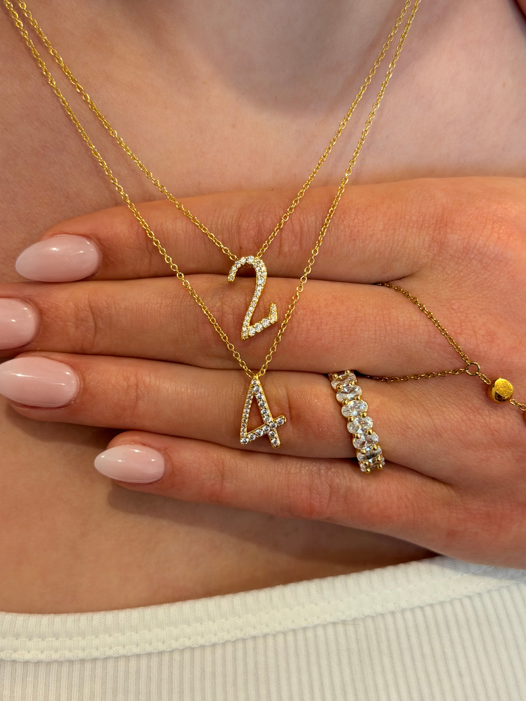 Pavè Numeral Necklace
