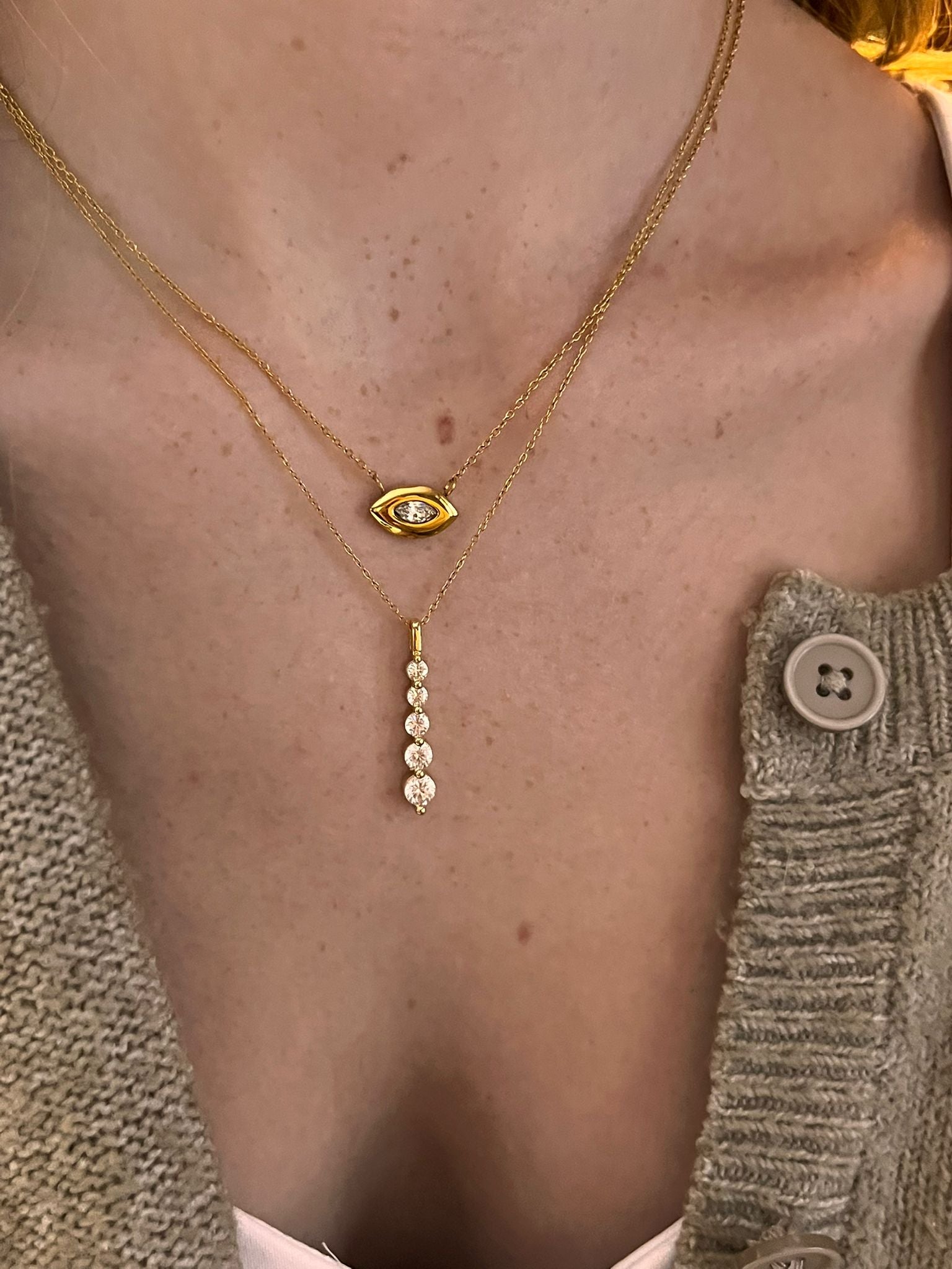 Claire Marquise Eye Necklace