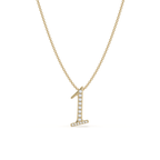 Pavè Numeral Necklace