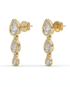 Teardrop Dangle Studs