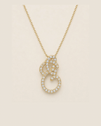 Heirloom Pavé Initial Necklace