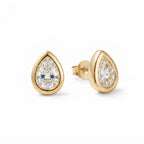 Teardrop Bezel Studs