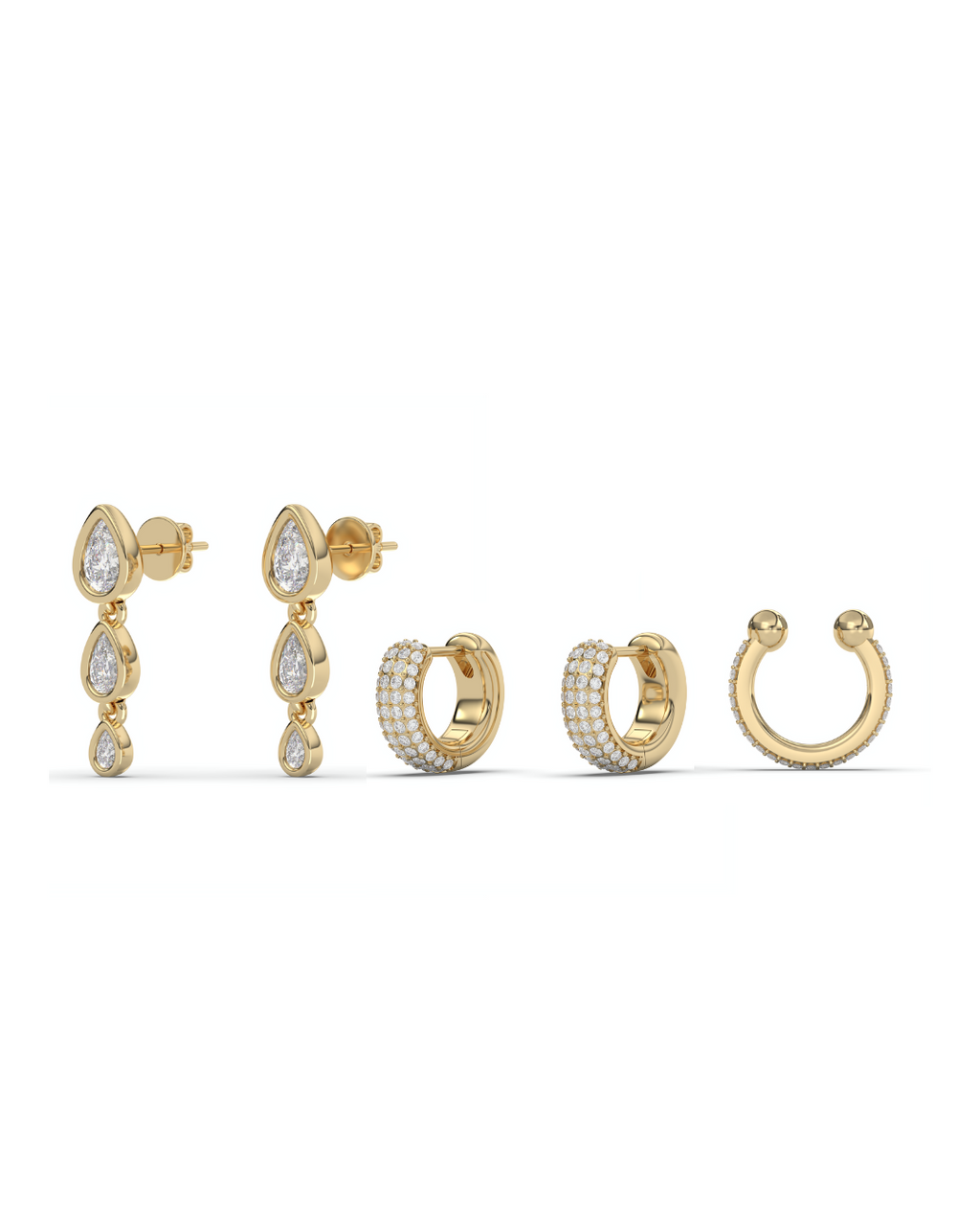 Pavè Earring Set
