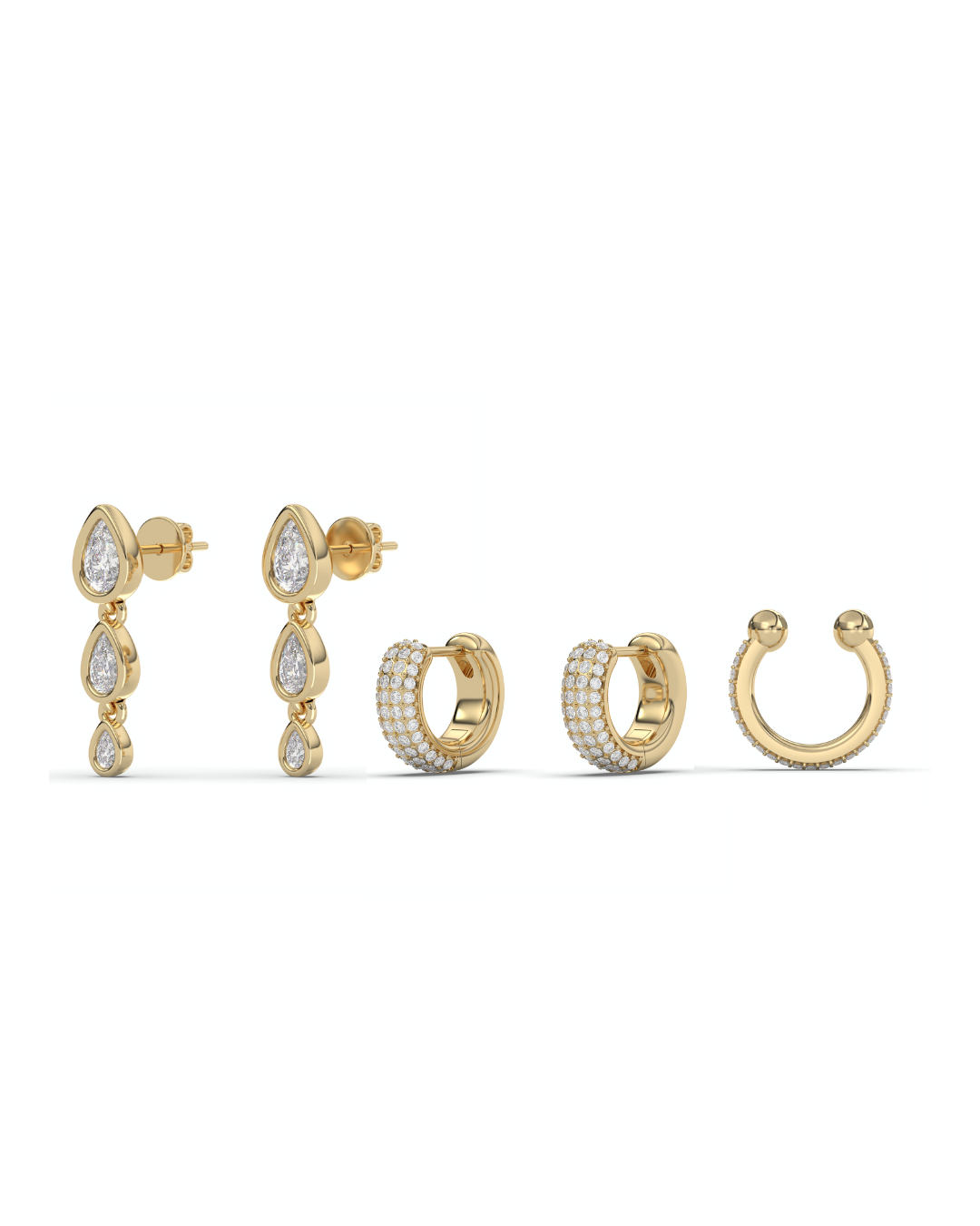 Pavè Earring Set